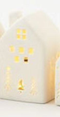 Lighted Silhouette House