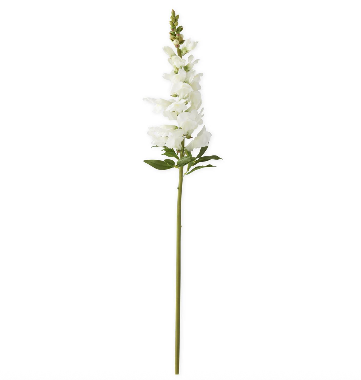 White Real Touch Snapdragon Stem