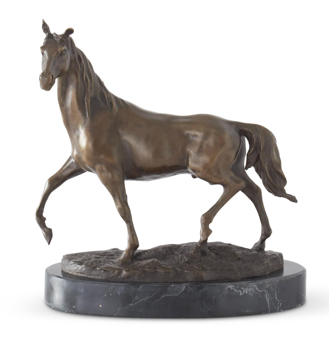 Horse Sculpture on Marble Base