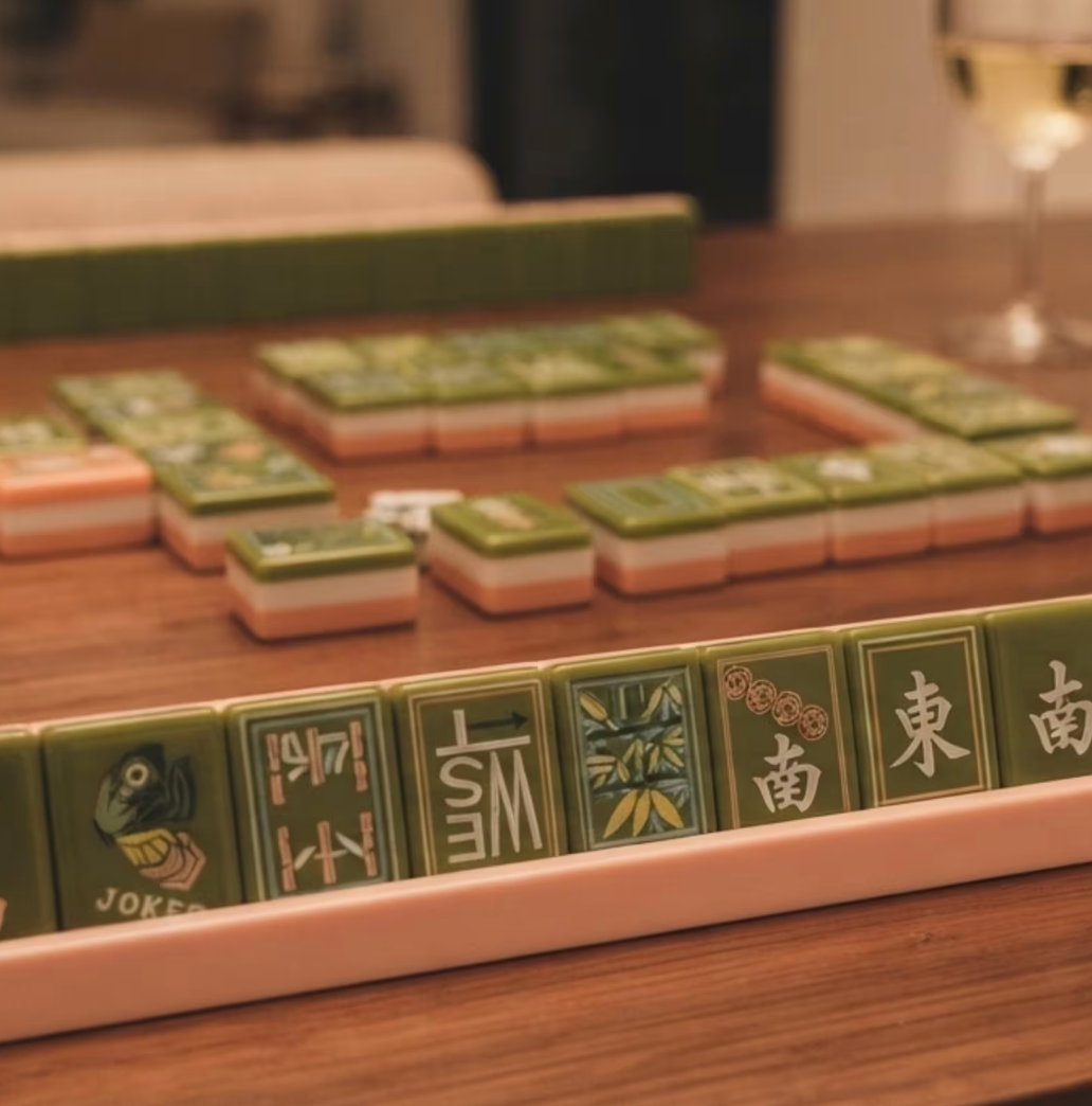 Jade Lotus American Mahjong Tiles Set