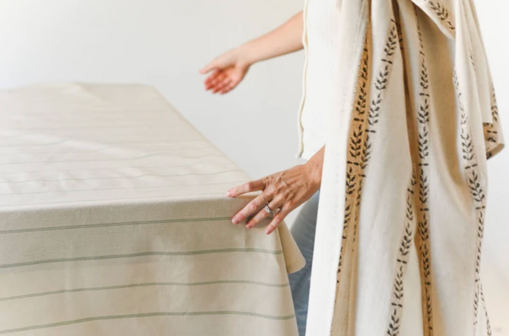 Simple English Stripe Tablecloth
