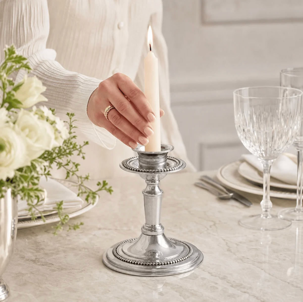 Beaded Candlestick