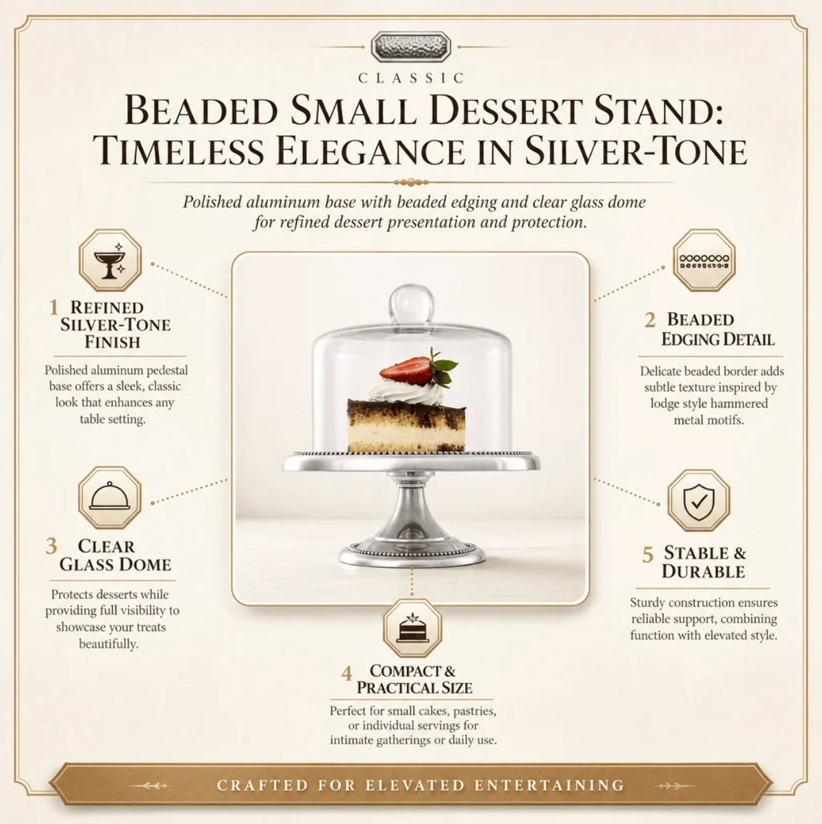 Beaded Dessert Stand