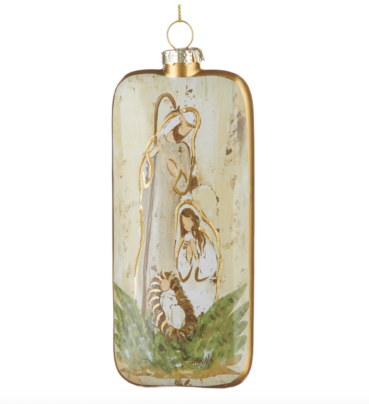 Holy Family Rectangle Ornament