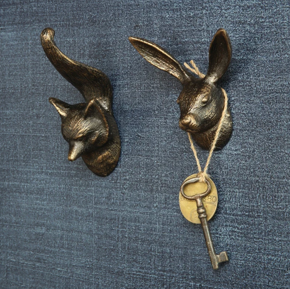 Cast Iron Fox Wall Hook