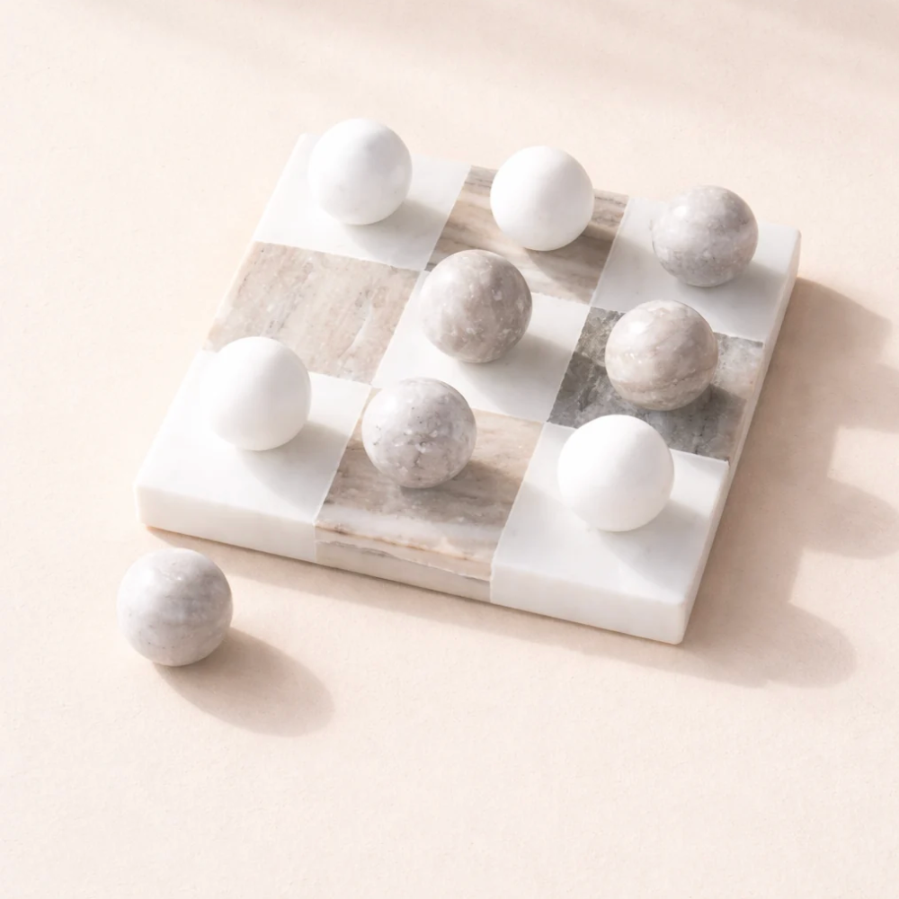 Marble Tic Tac Toe Game