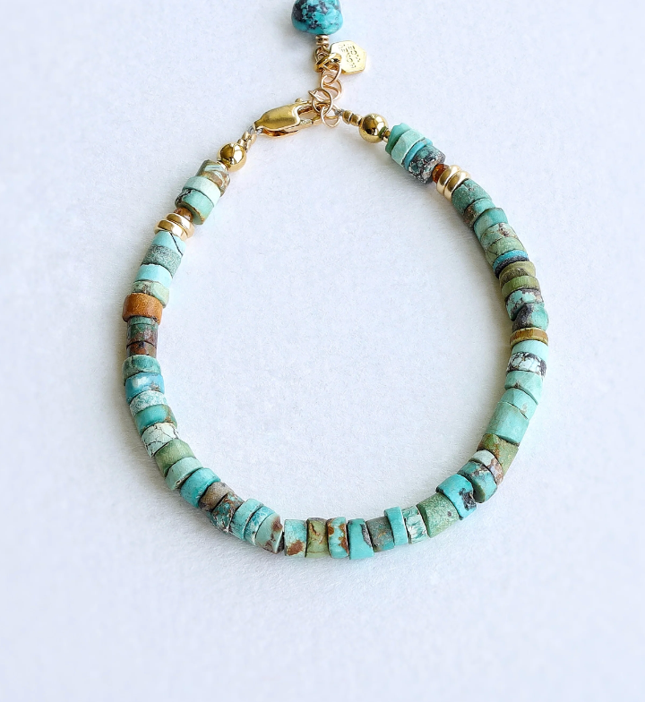 Naya Natural Turquoise Slice Bracelet