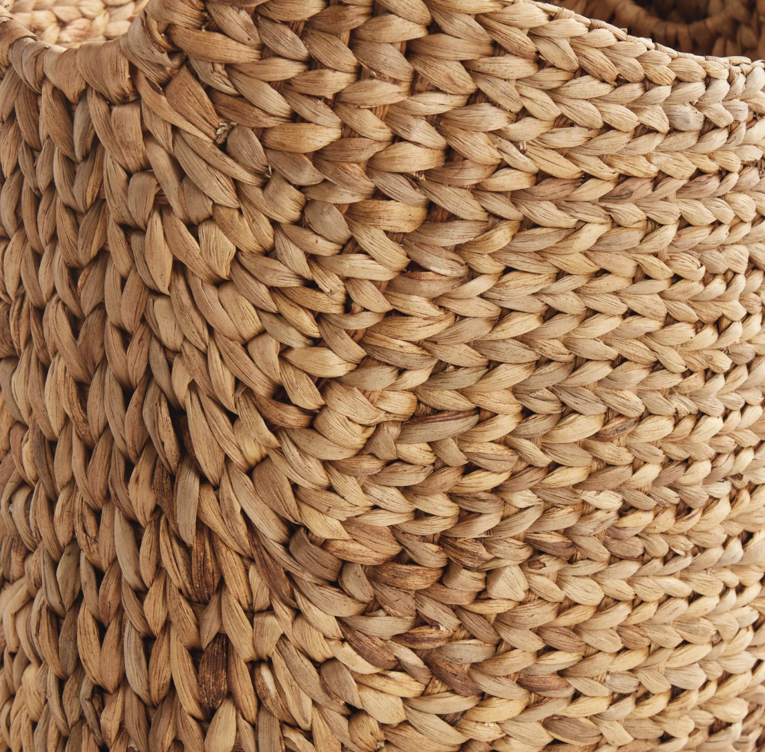 Josette Water Hyacinth Basket with Handle