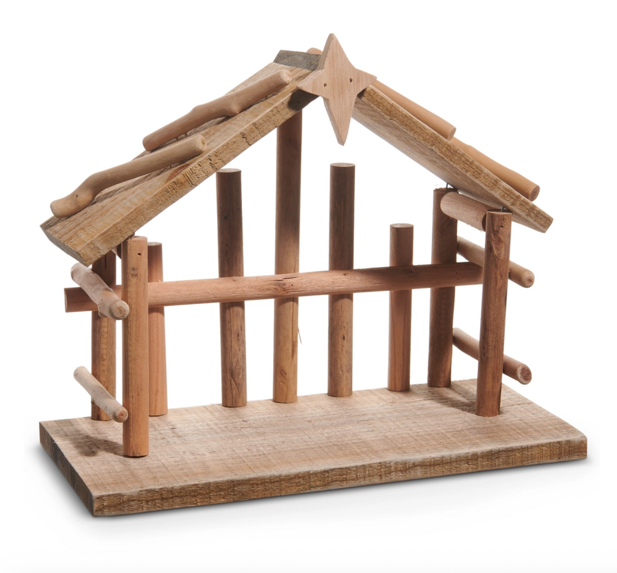 Wooden Nativity Creche