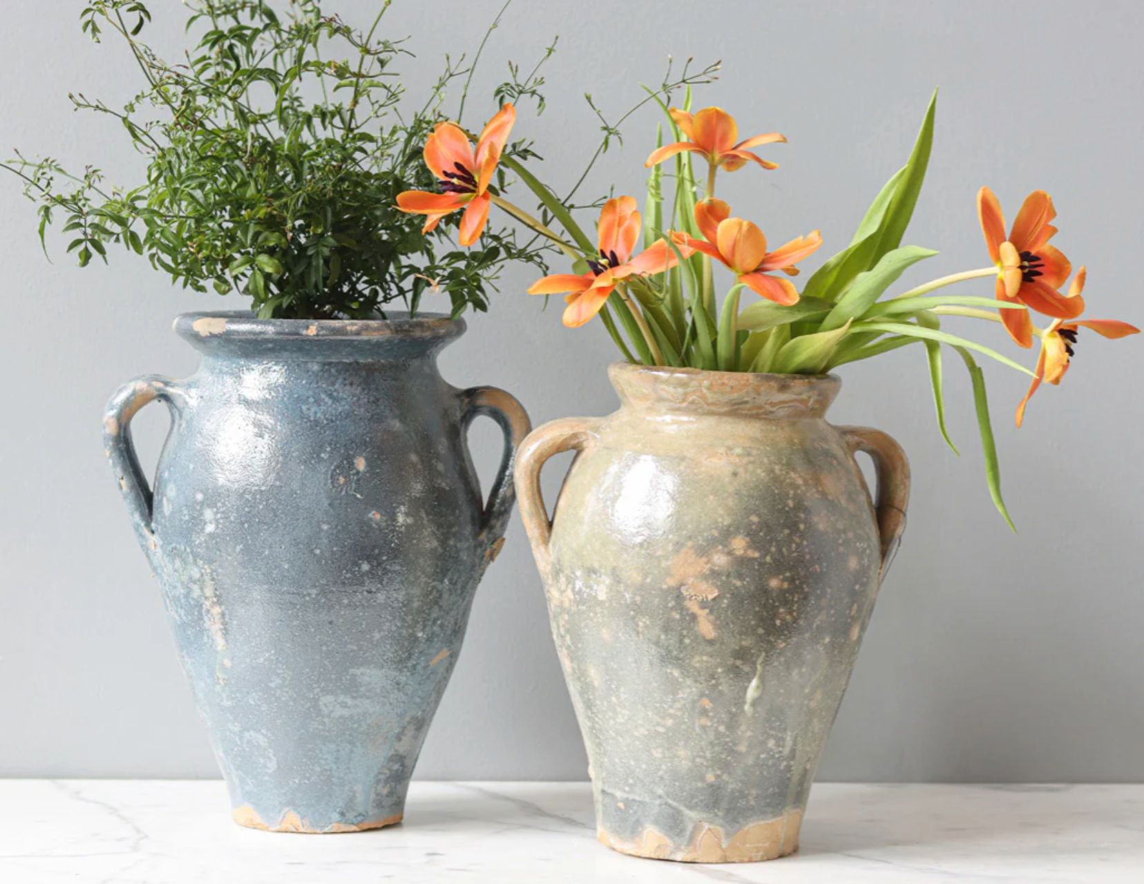 Found Amphora Ceramic Vase