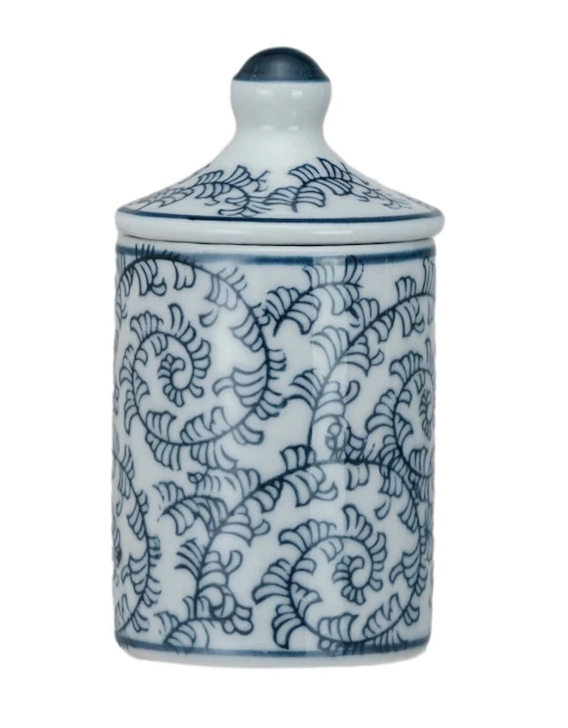 Blue & White Spice Jar