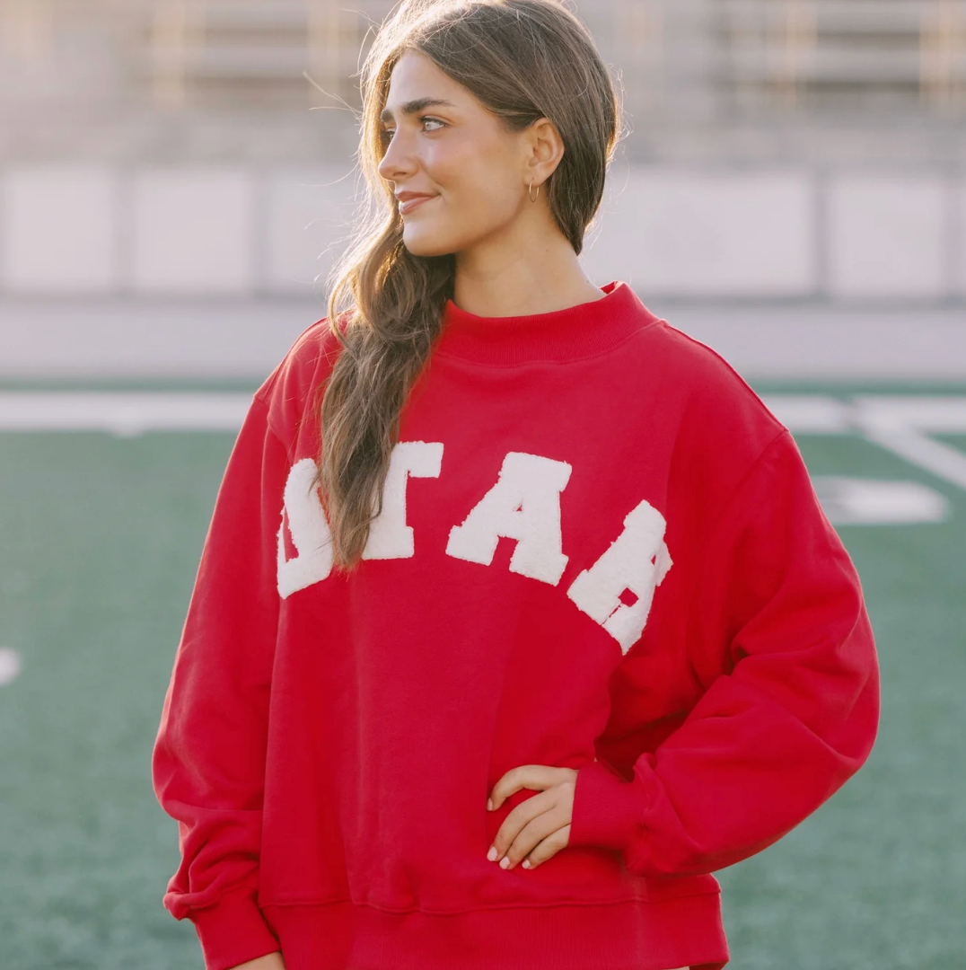 U of U Game Day Mock Neck Sweatshirt