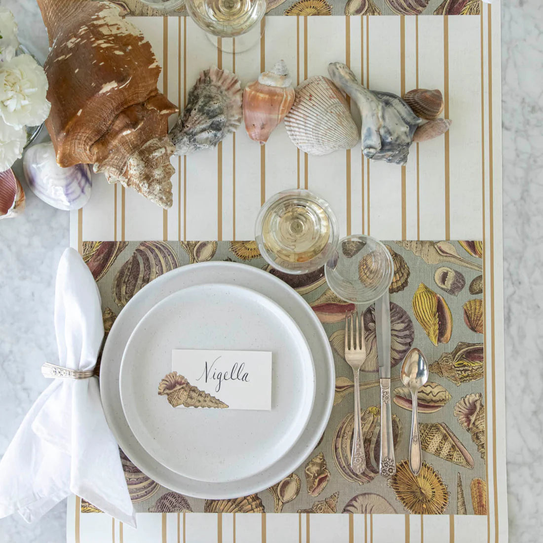 Antique Gold Stripe Runner