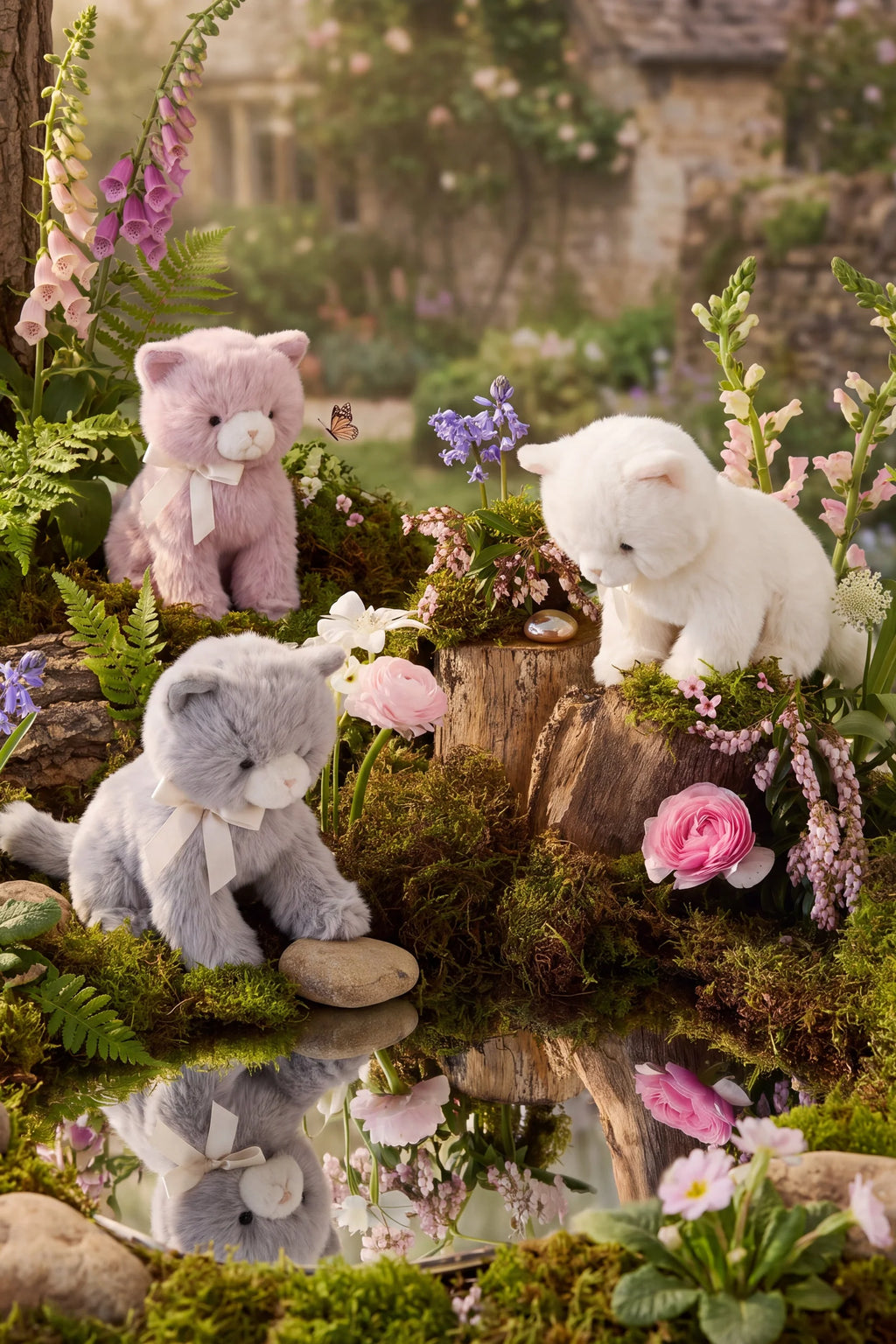 Snuggle Bunnies - Moon the Kitty - Snow
