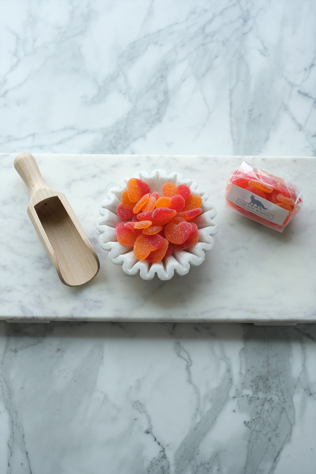 Sugared Peach Hearts
