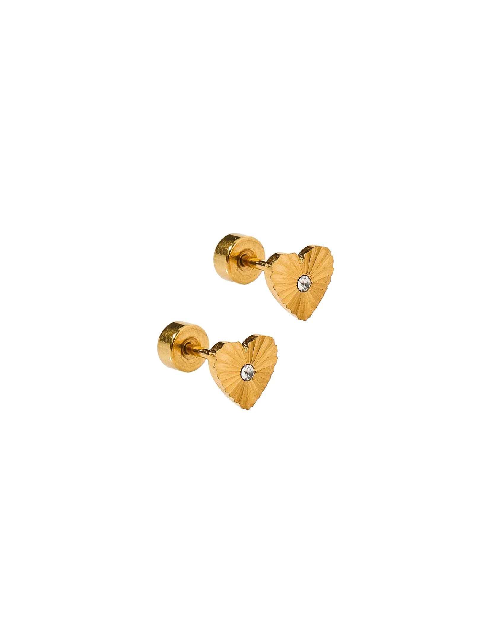 Screwback Flat Back Stud Earrings