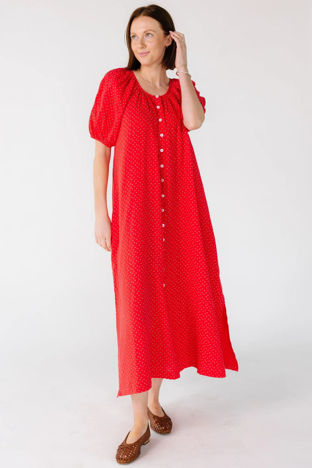 Red Gauze Dress
