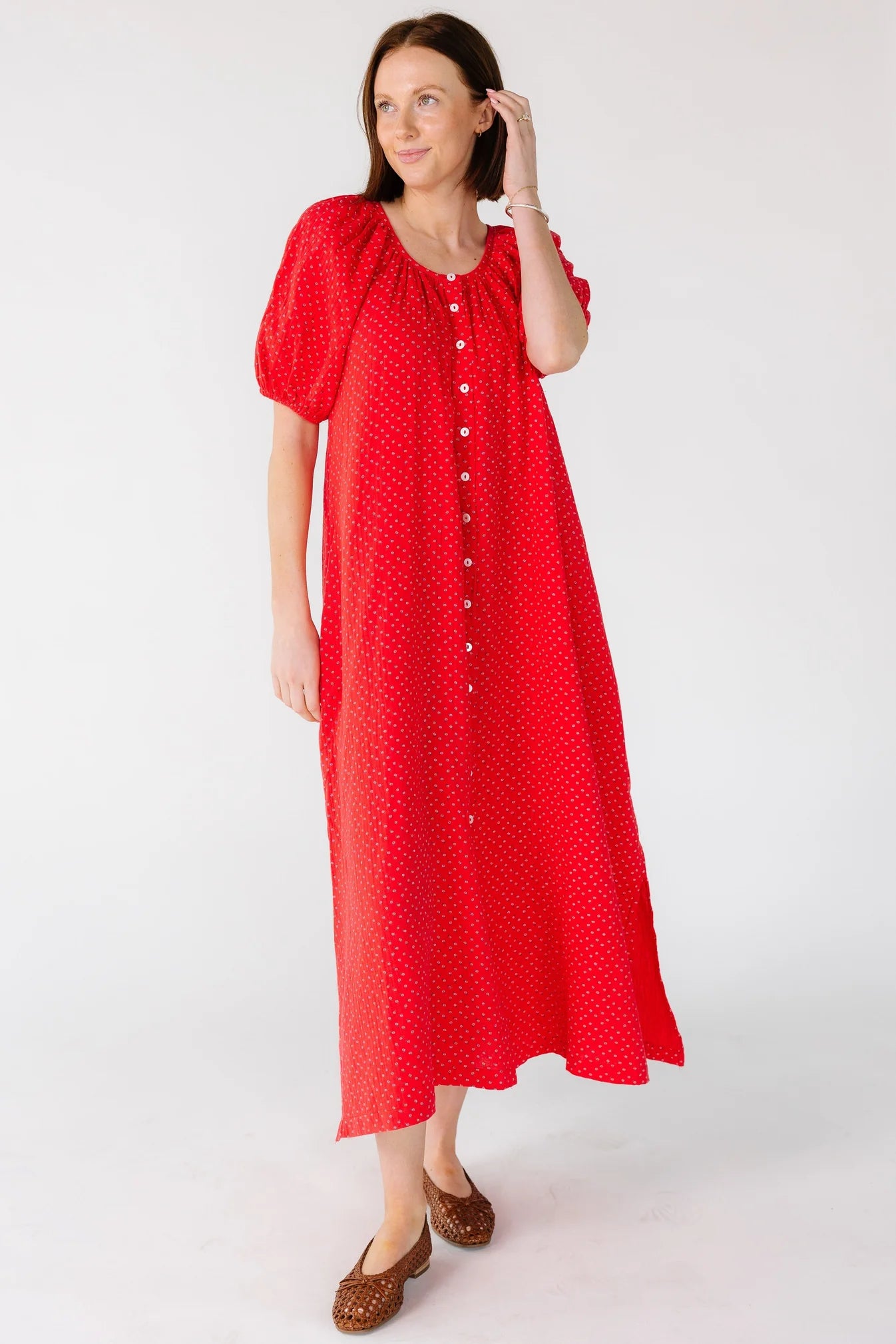 Red Gauze Dress