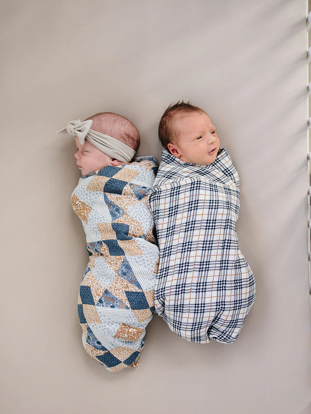 Patchwork Print Muslin Swaddle Blanket
