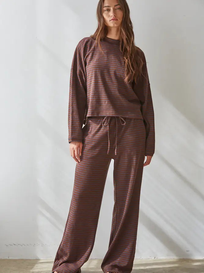 Spandex Striped Long Sleeve