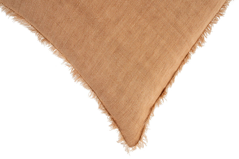 24x24 Lina Linen Pillow Terracotta