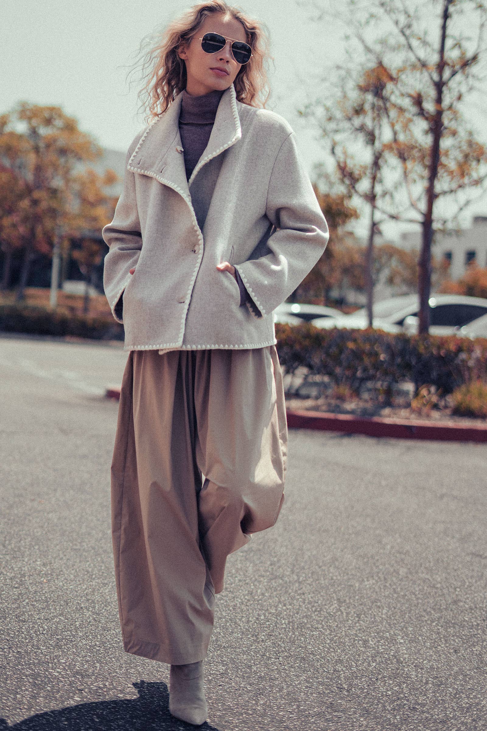 Embroidered Trim Jacket