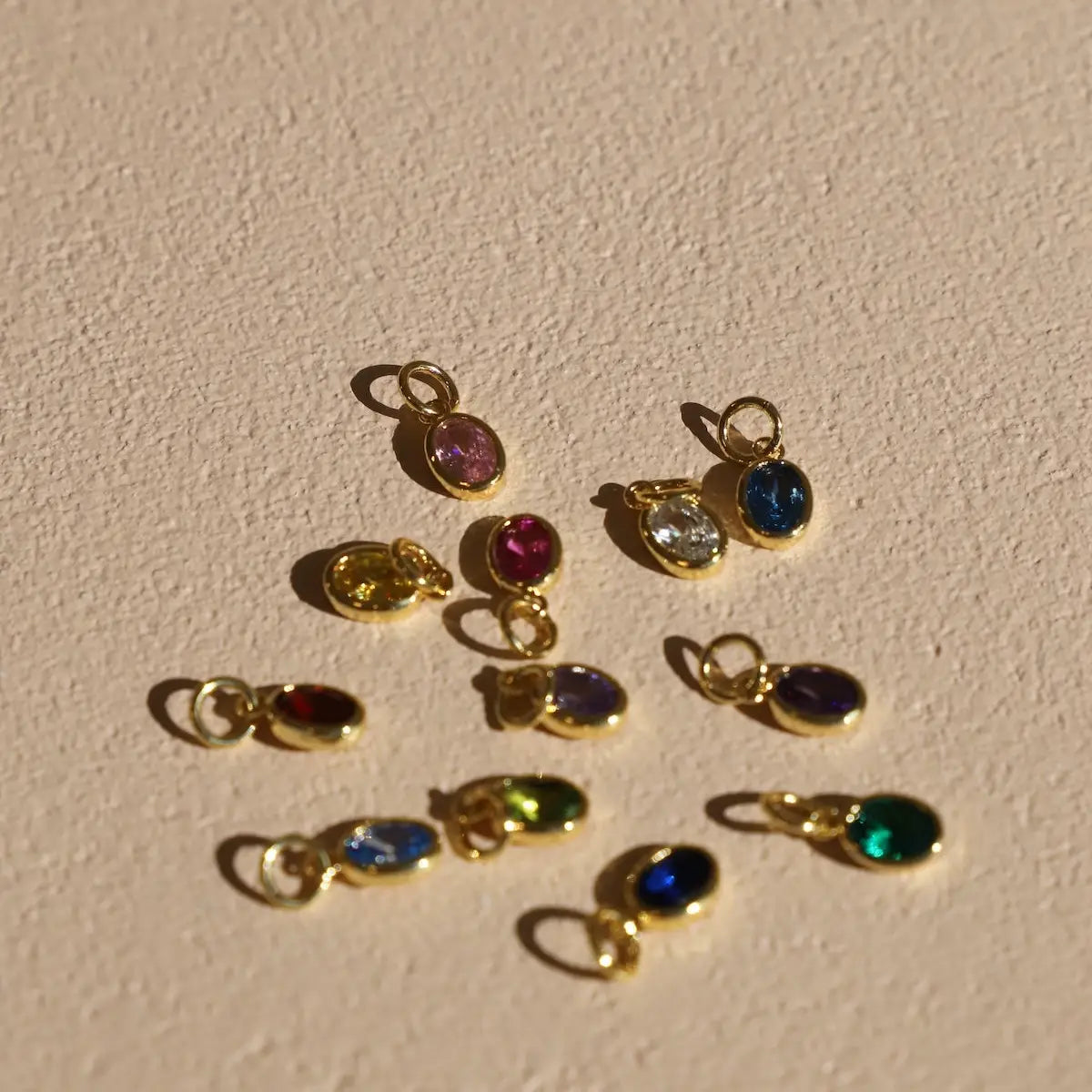 Oval Birthstone Charm