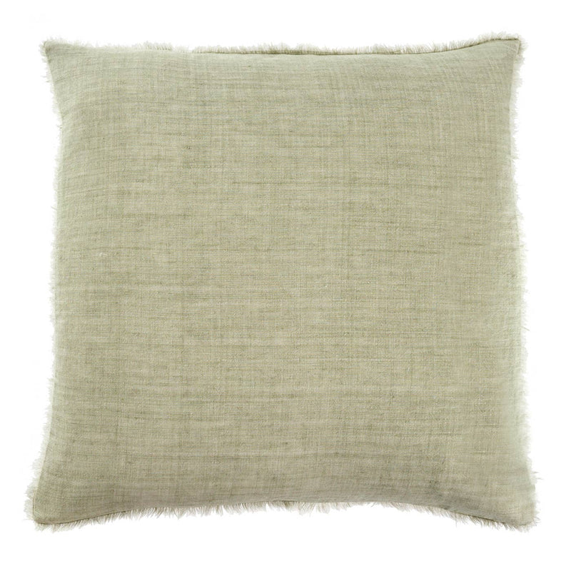 24x24 Lina Linen Pillow Olive