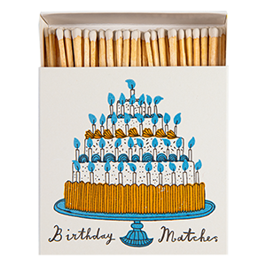 Birthday Cake Square Safety Matches