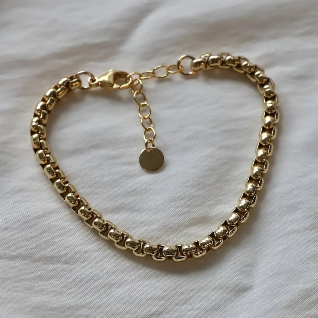 Nova Round Box Chain Bracelet