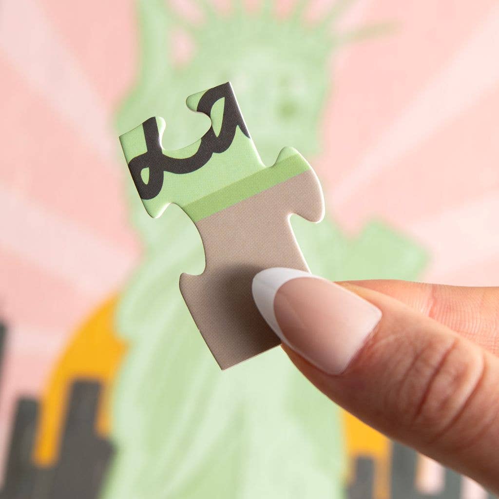 George Washington Lady Liberty Double-Sided Puzzle
