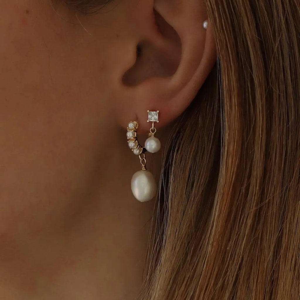 Marlowe Pearl Drop Earrings