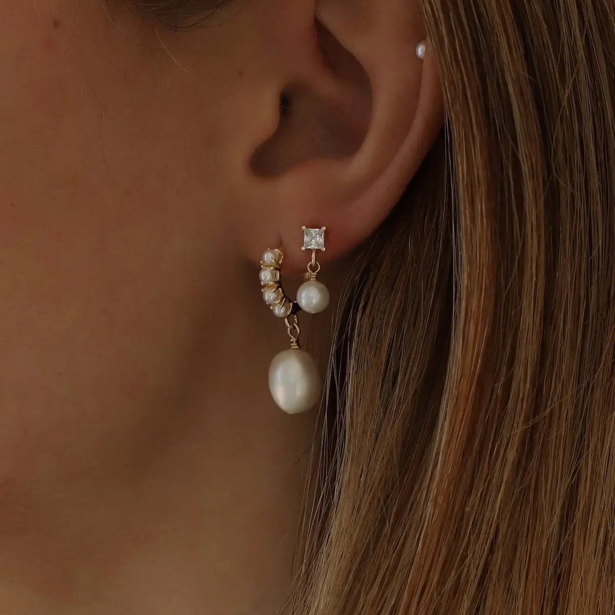 Marlowe Pearl Drop Earrings