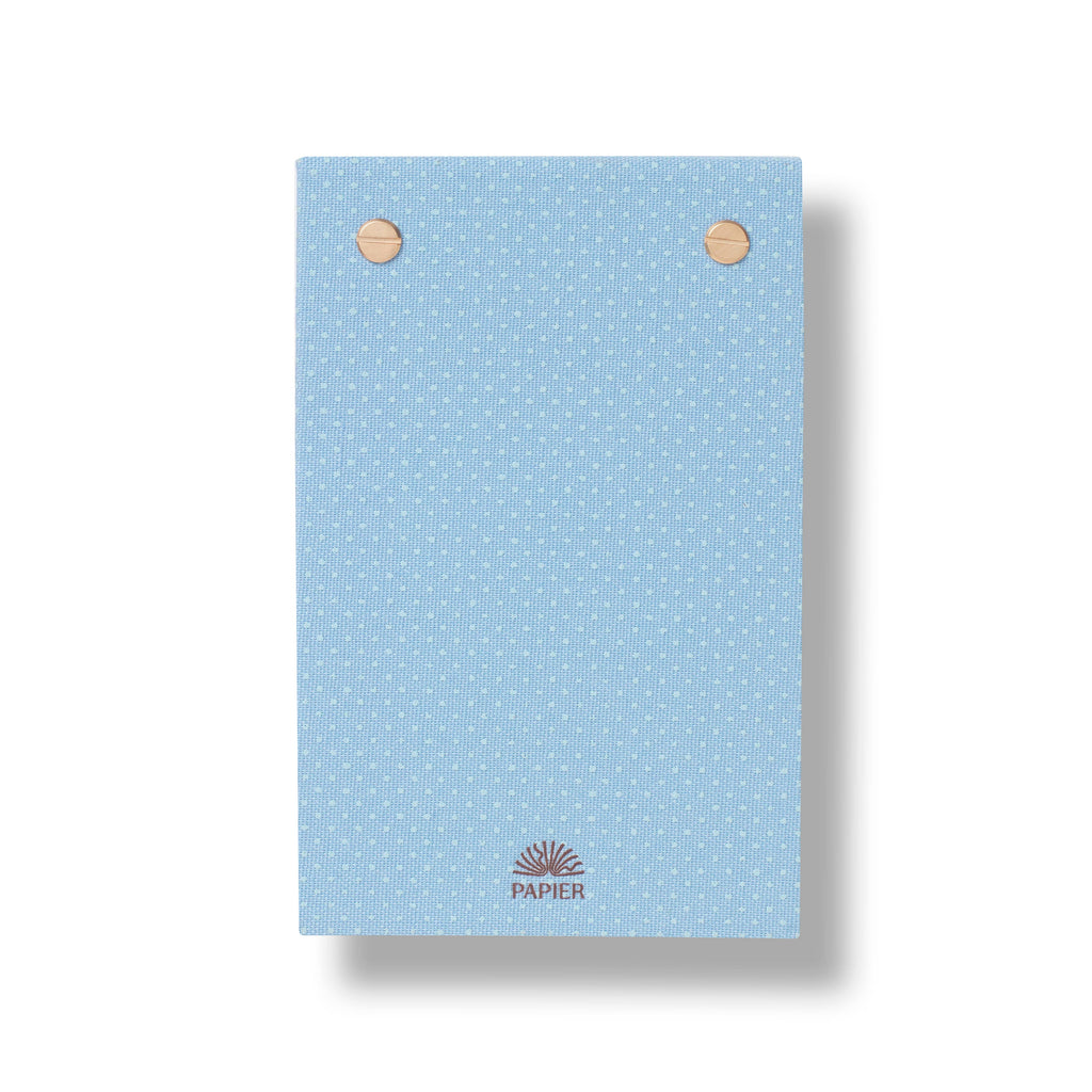 Dot & Check Fabric Hardcover Notepad