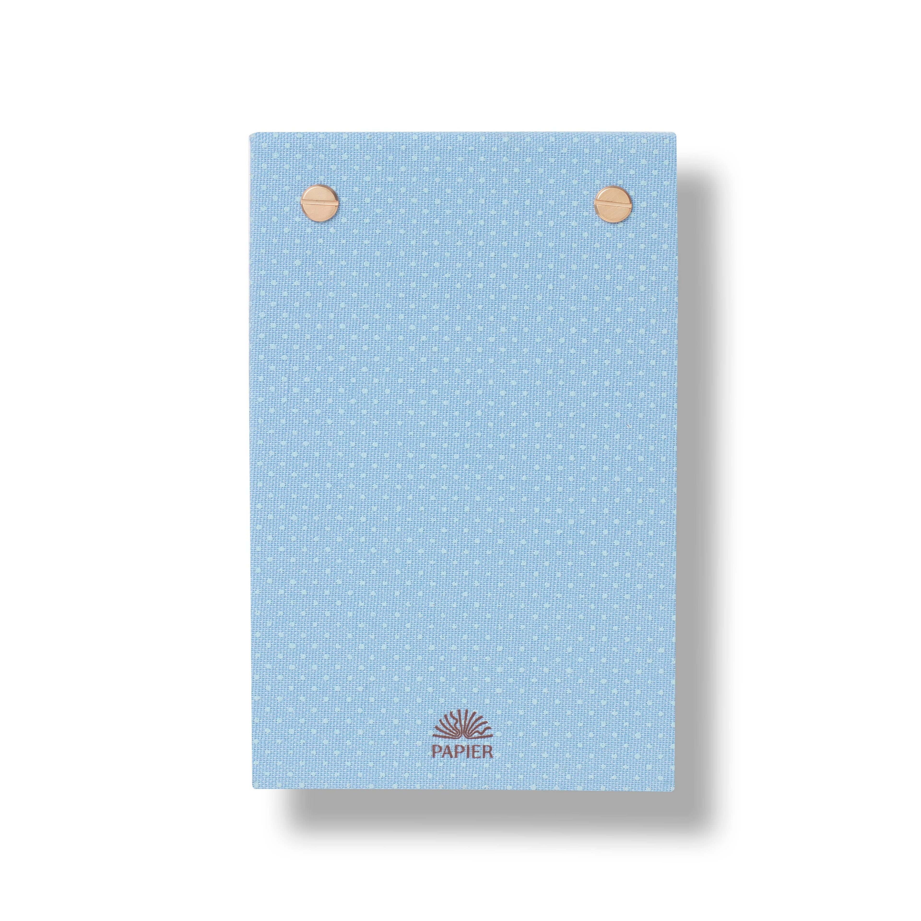 Dot & Check Fabric Hardcover Notepad