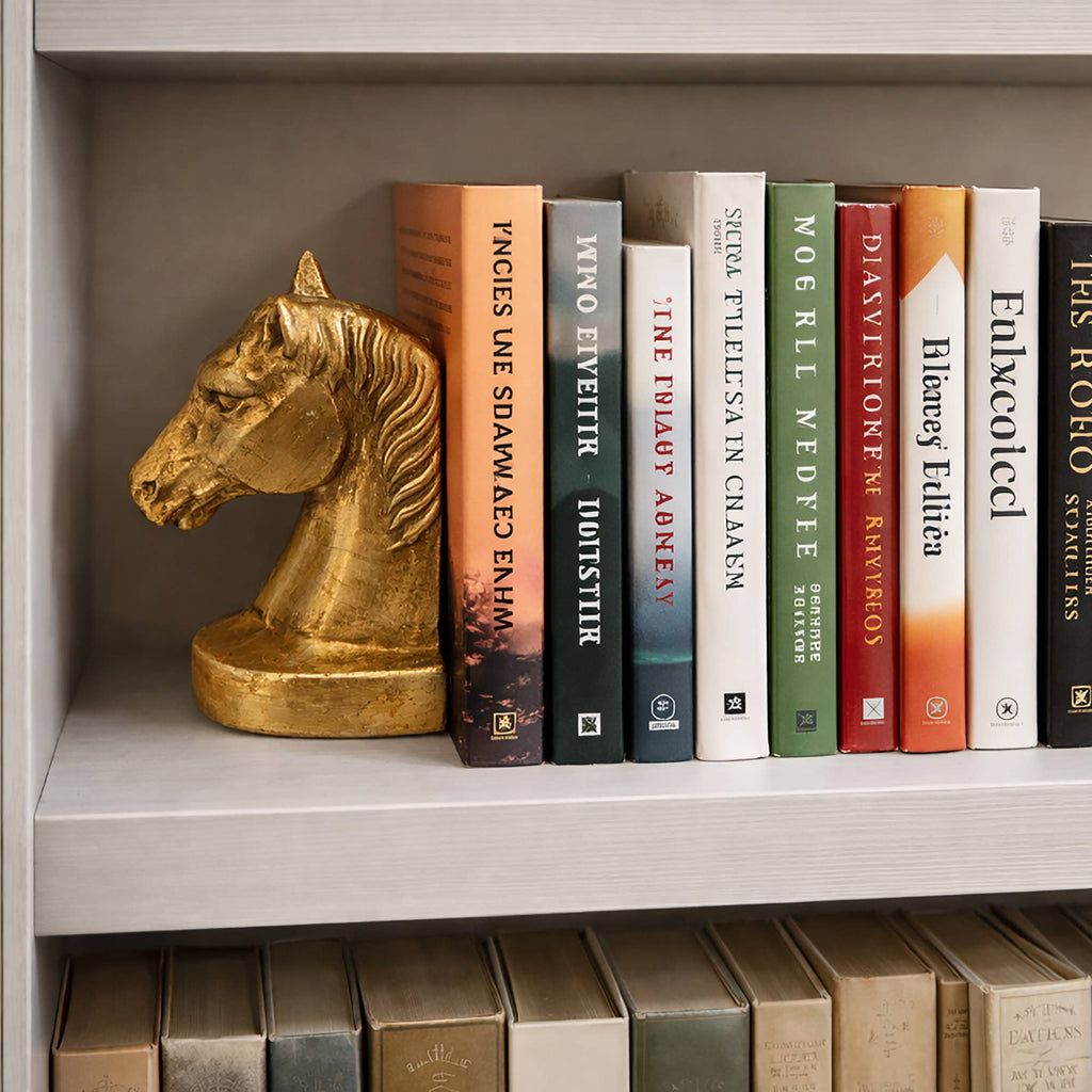 Horse Head Decorative Bookend Set