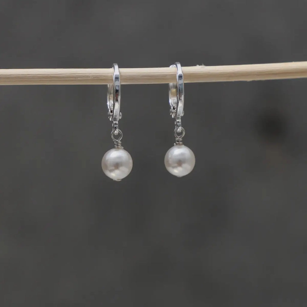 Mini Pearl Drop Huggies