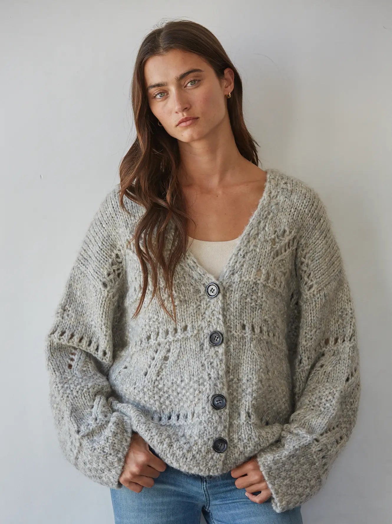 Buttondown Crochet Cardigan