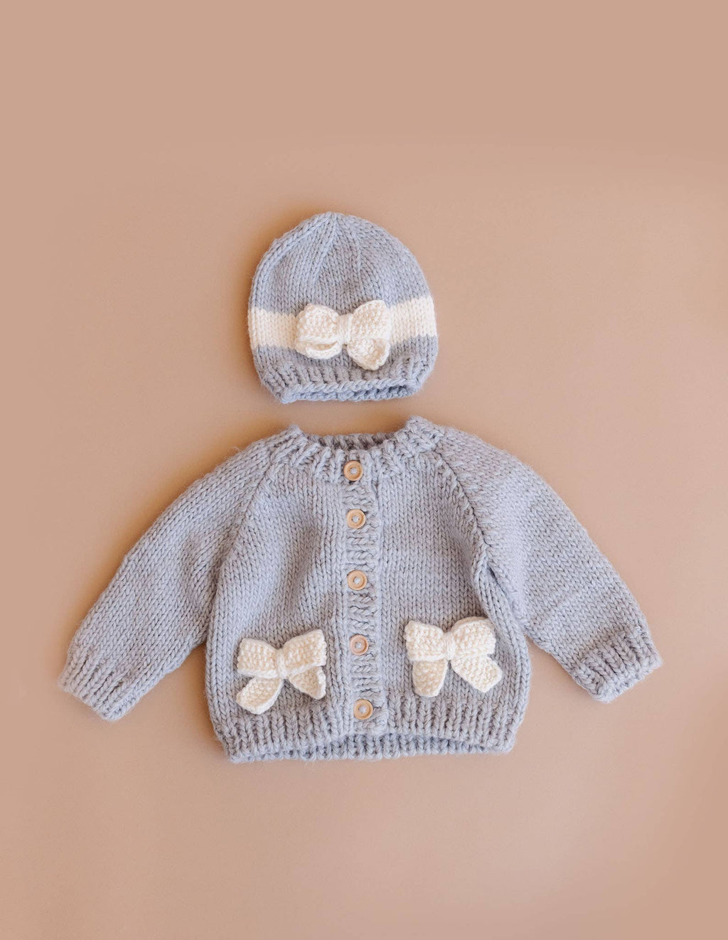 Bow Cardigan Baby Sweater