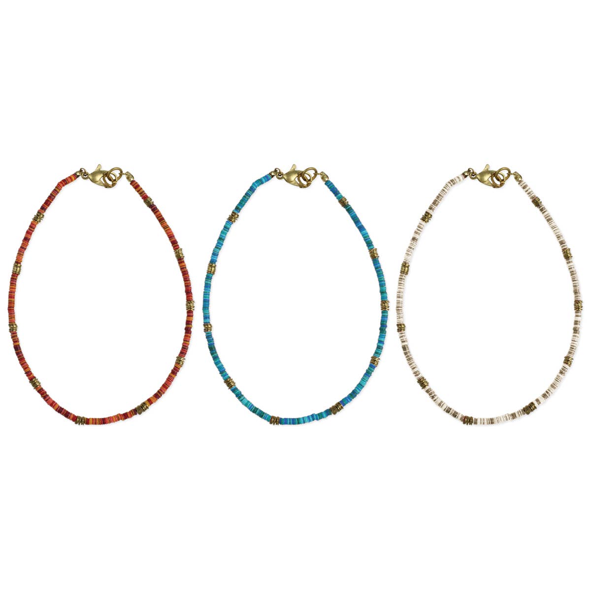 Sequin Heishi Festival Anklet