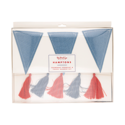 Chambray and Tassel Banner Set