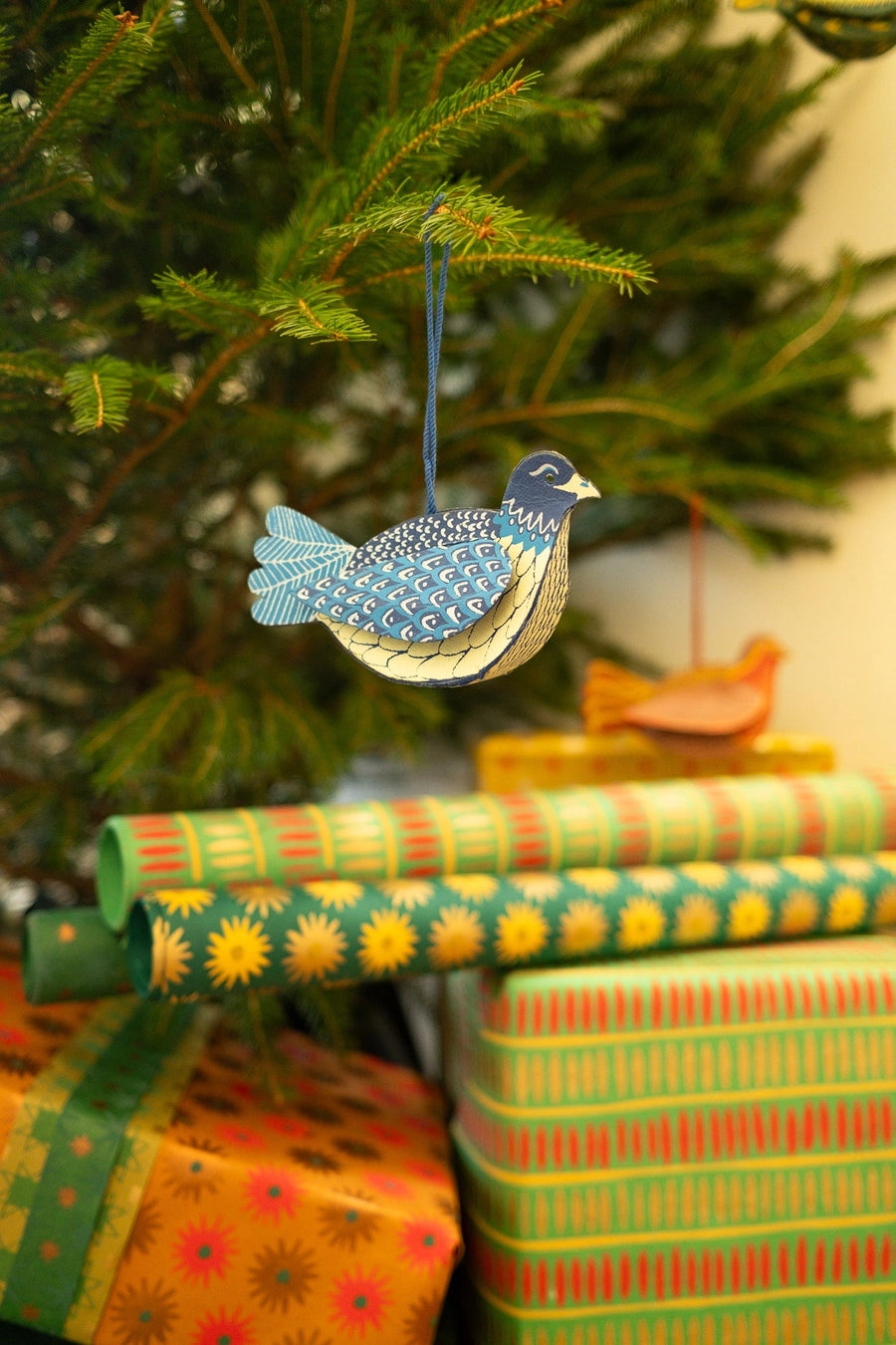 Dove Blue Bird Paper Ornament