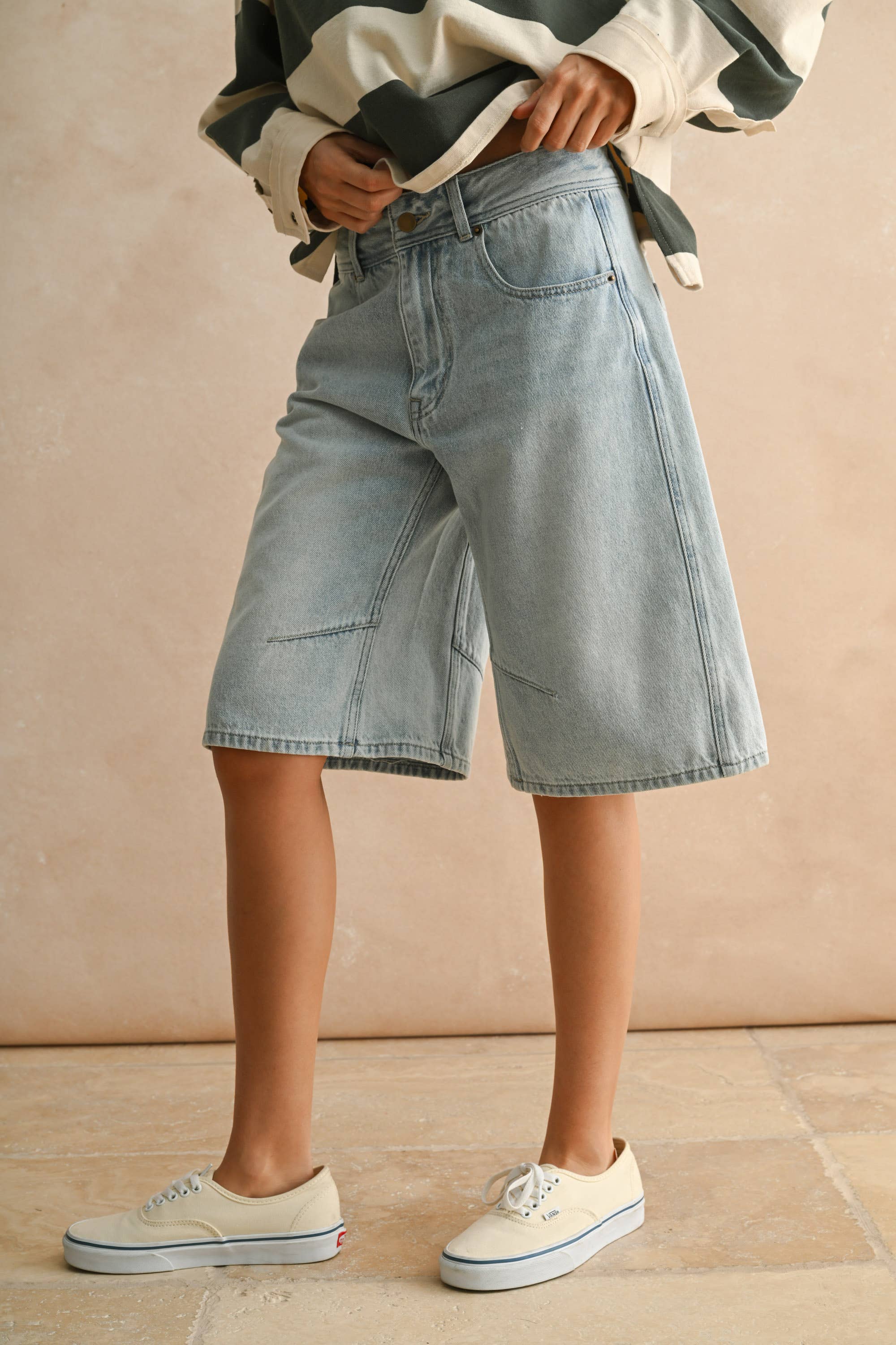 Relaxed Denim Shorts