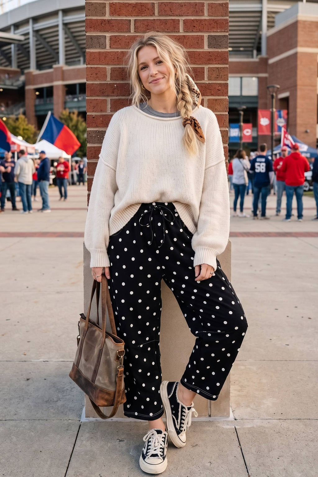 Polka Dot Barrel Lounge Pants