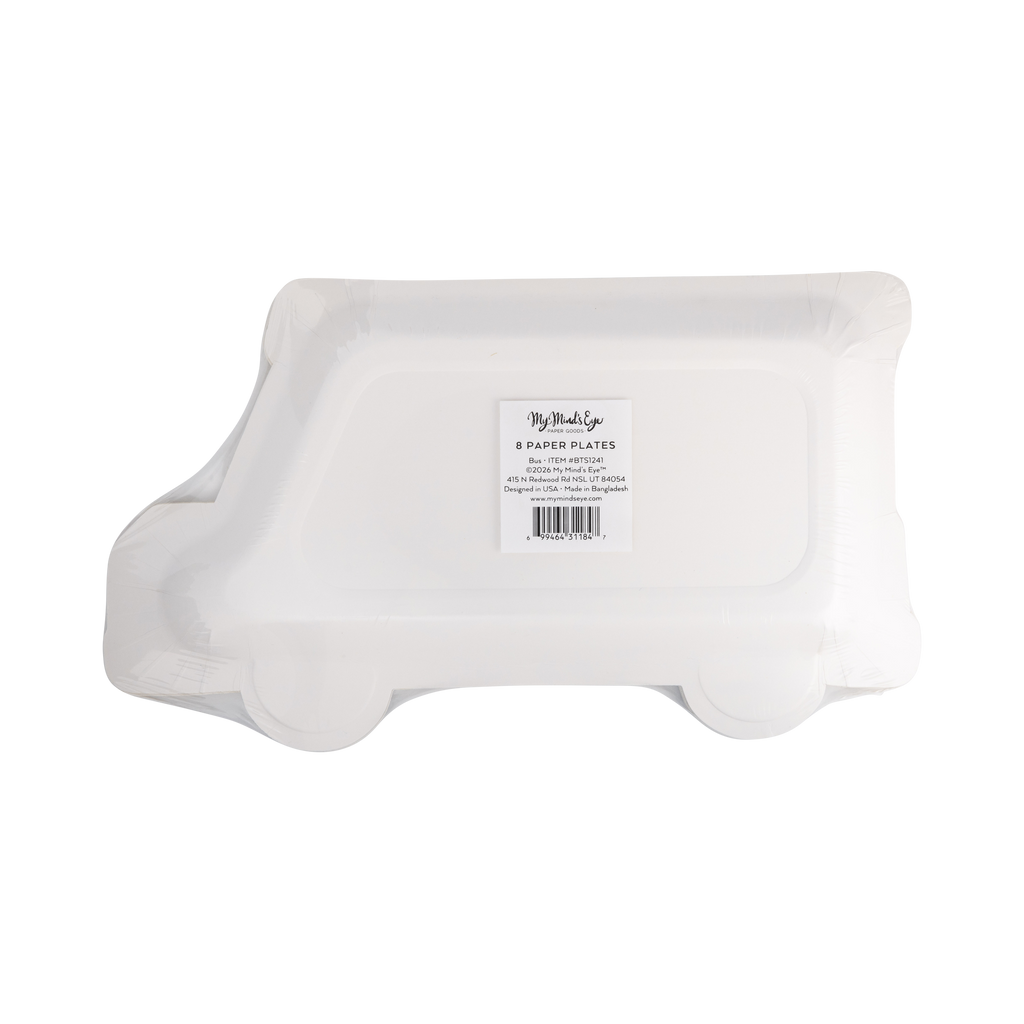 School Bus Shaped Plates