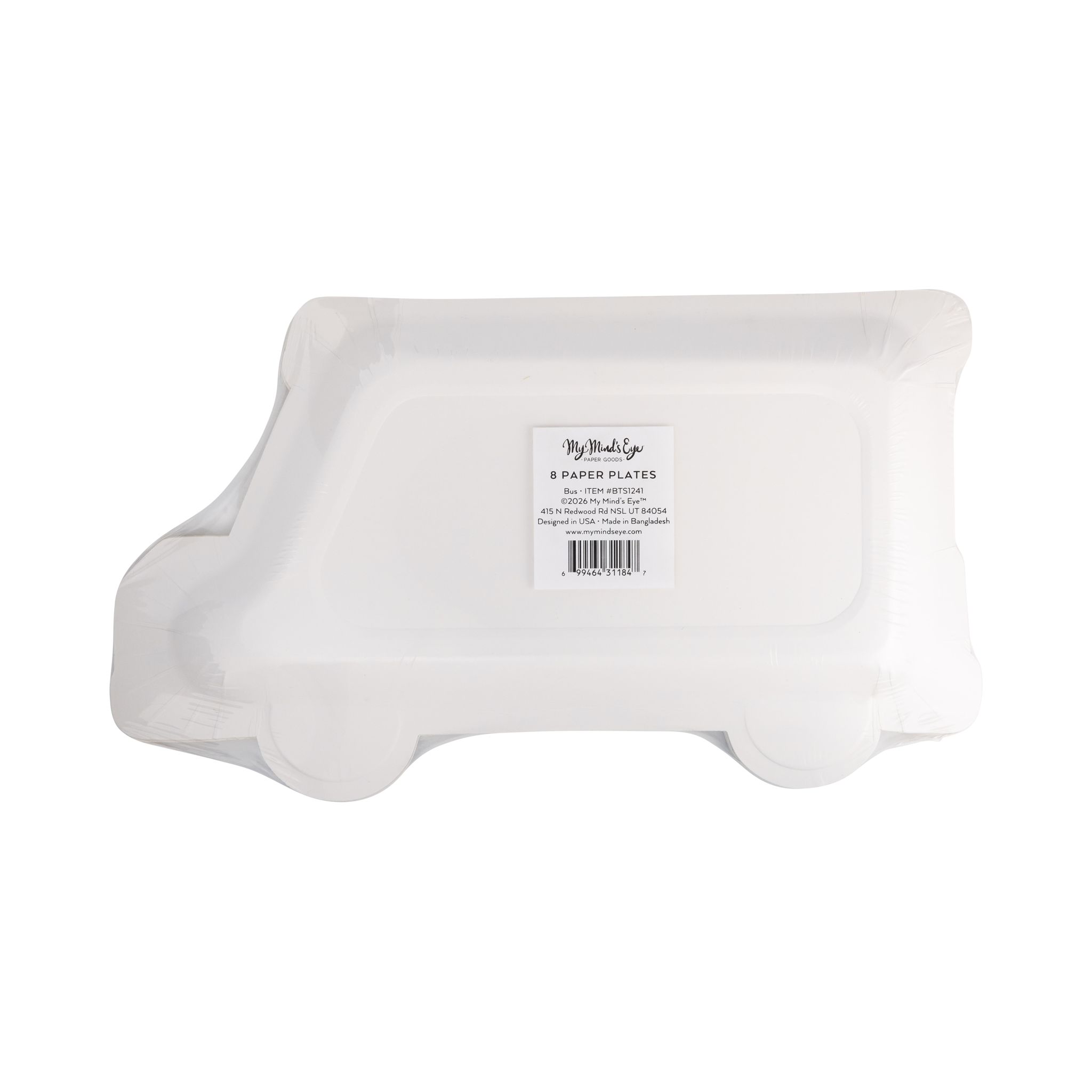 School Bus Shaped Plates