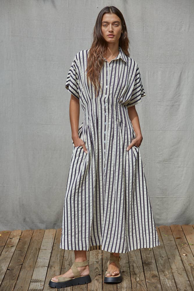 Striped Shirtdress