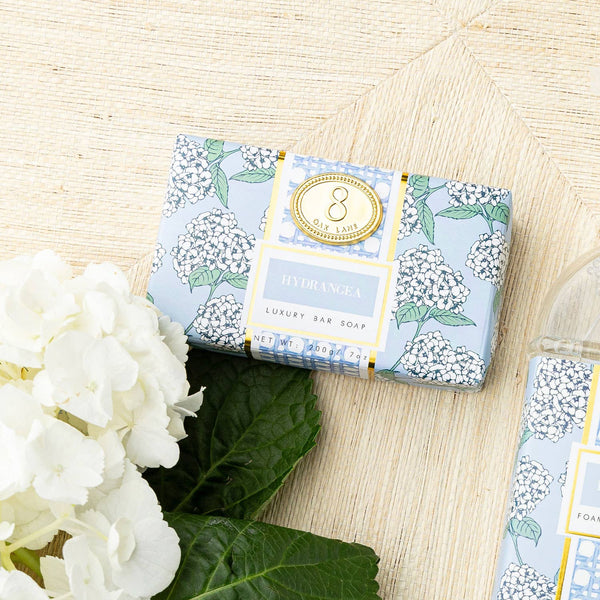 Hydrangea Wrapped Bar Soap