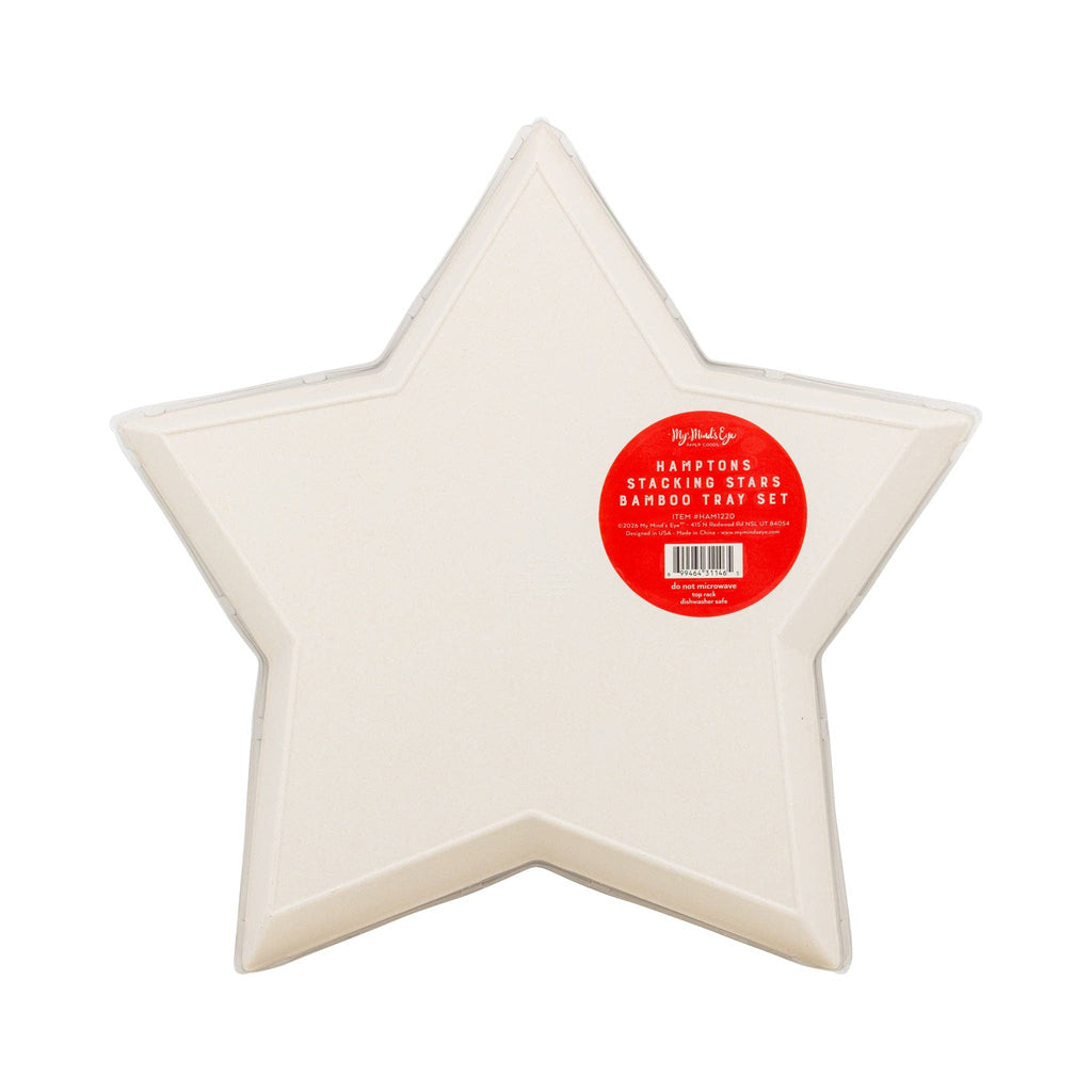 Stacking Stars Bamboo Tray