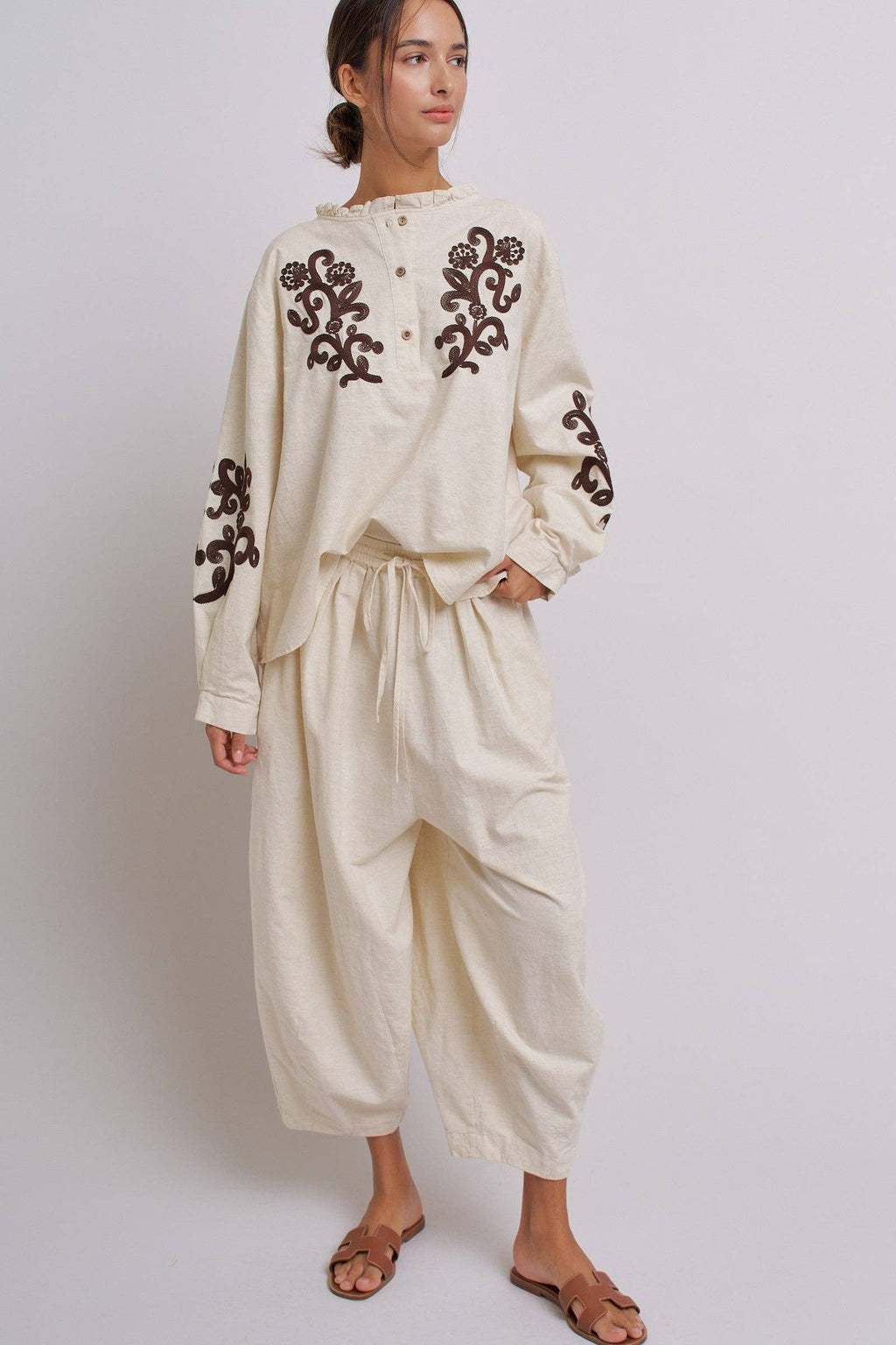 Drawstring Cocoon Pants
